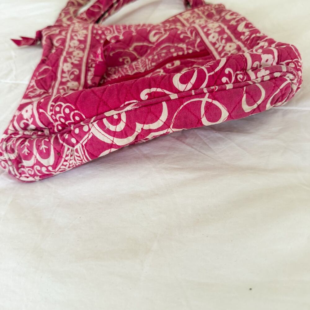 Vera Bradley Pink Quilted Floral Crossbody Bag Adjustable Strap - Picture 6 of 8